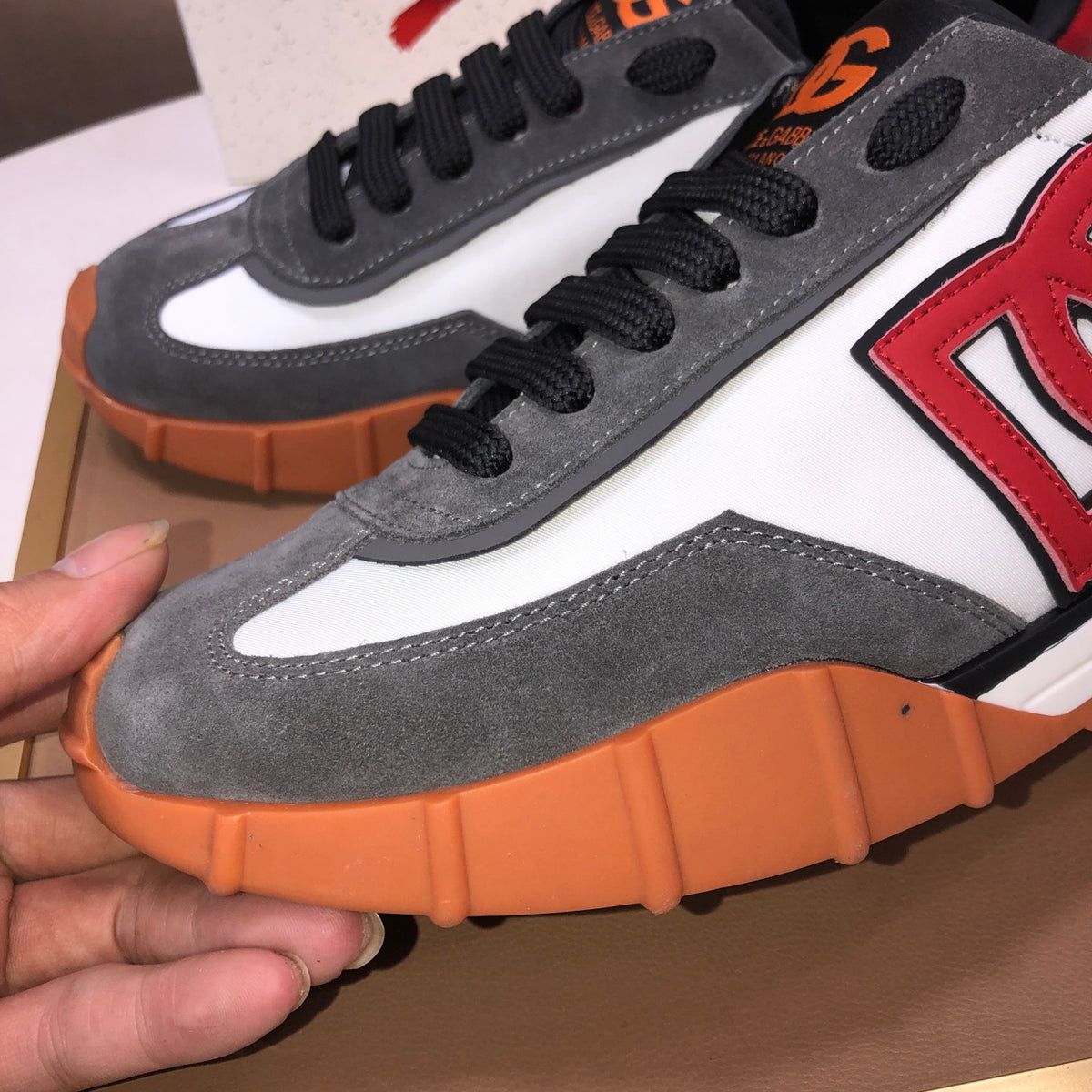 Dolce & Gabbana DG Low-Top Sneakers in Calfskin