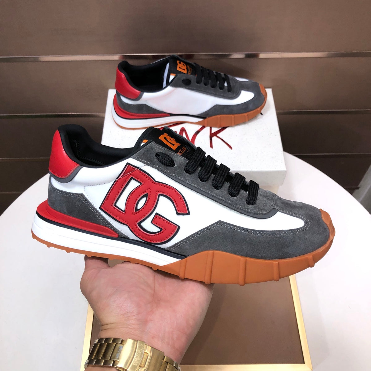 Dolce & Gabbana DG Low-Top Sneakers in Calfskin