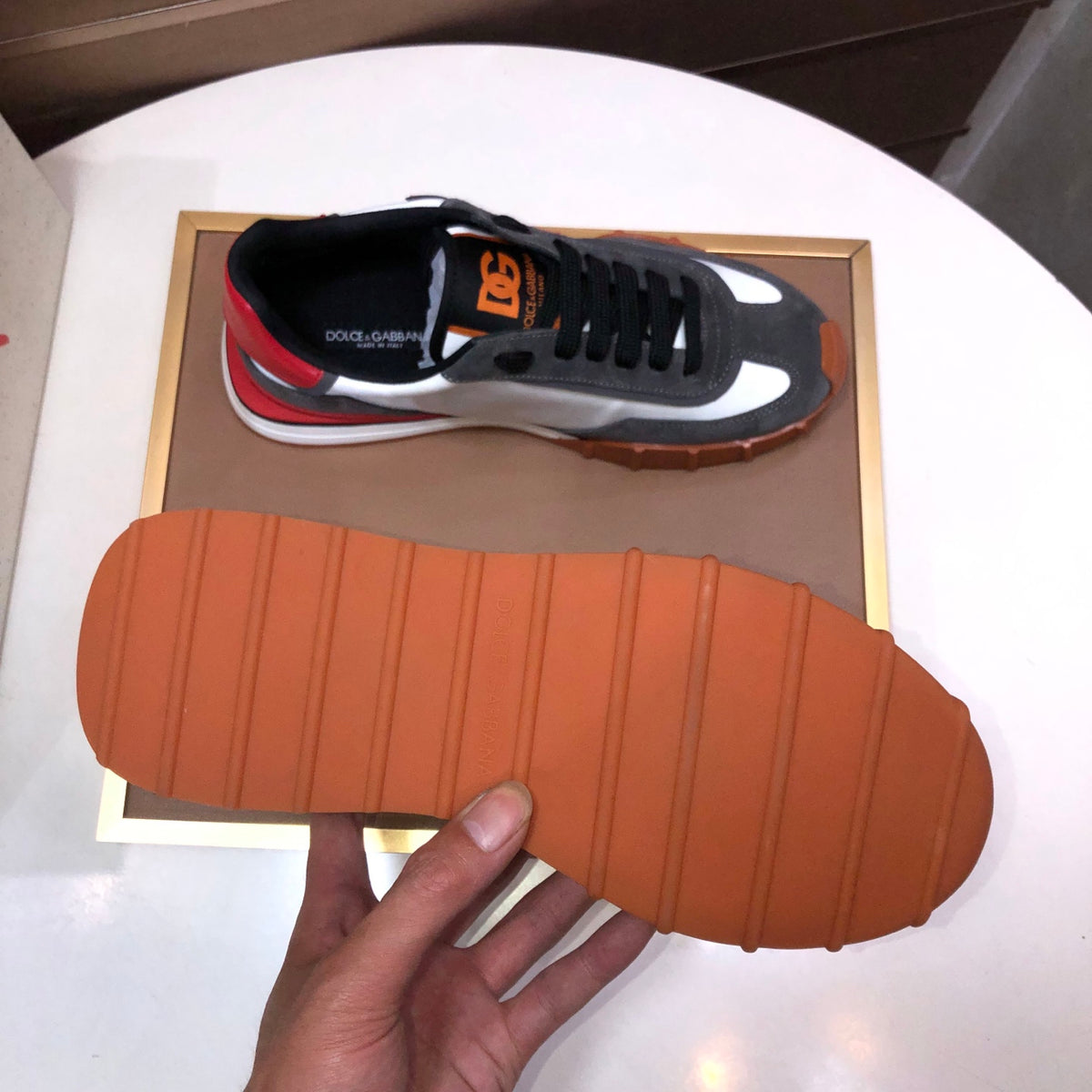 Dolce & Gabbana DG Low-Top Sneakers in Calfskin