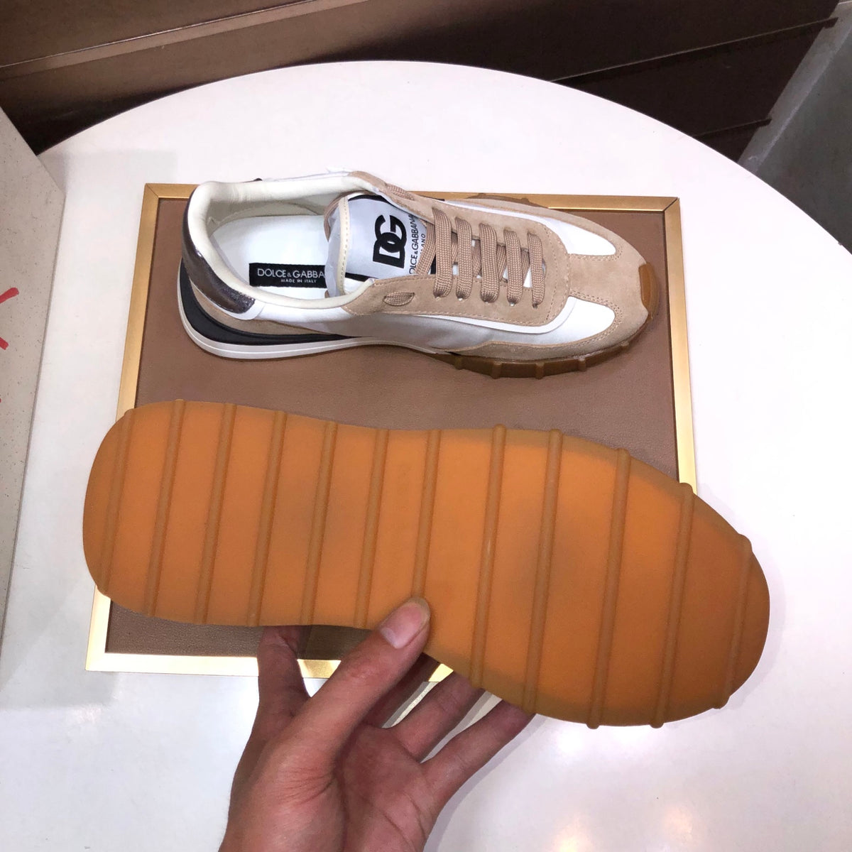 Dolce & Gabbana DG Low-Top Sneakers in Calfskin