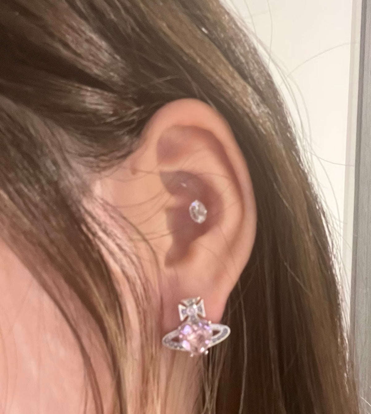 pink pearl Jewelry Set for women - alternate angle view 2