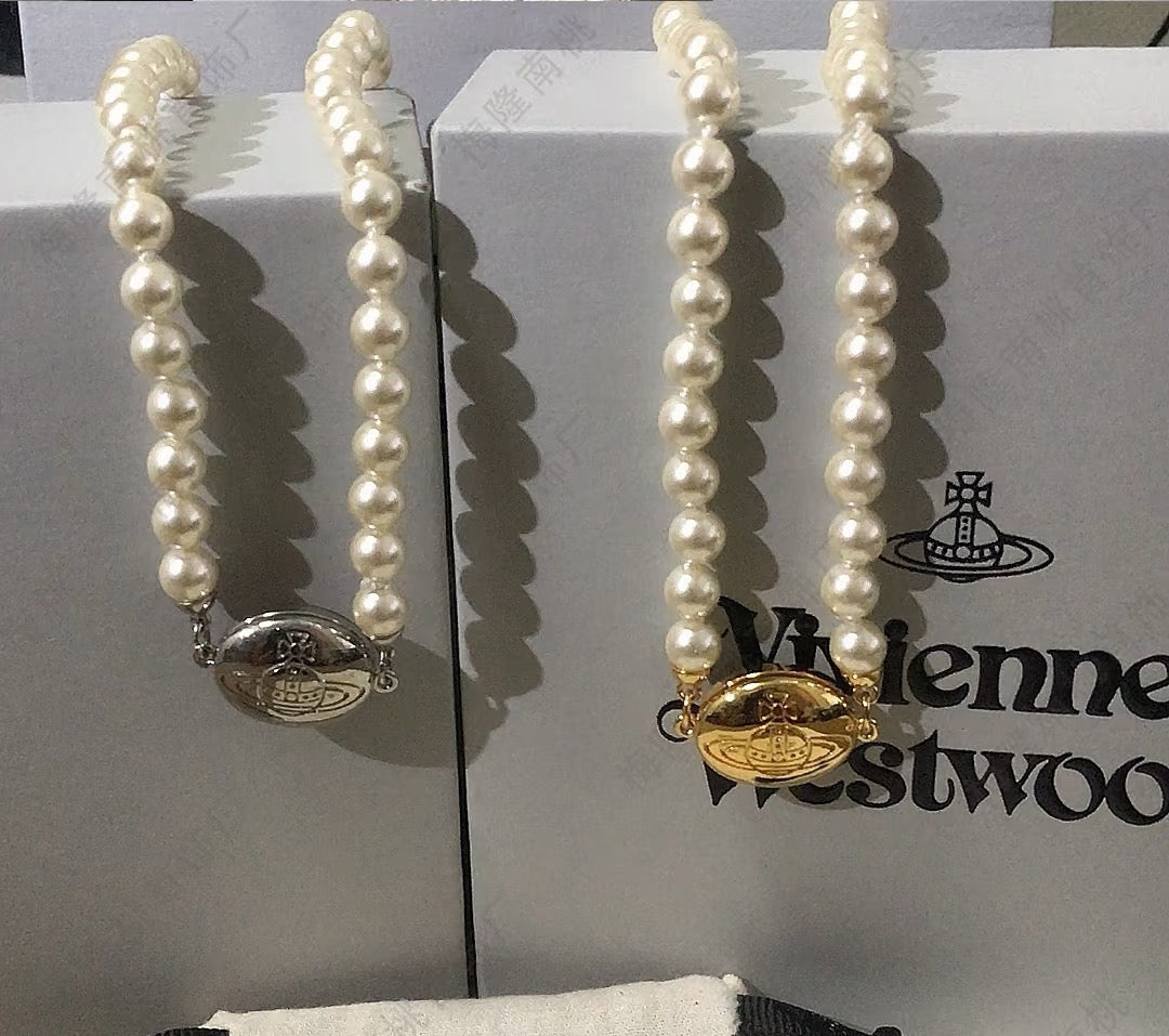 pink pearl Jewelry Set for women - alternate angle view 3