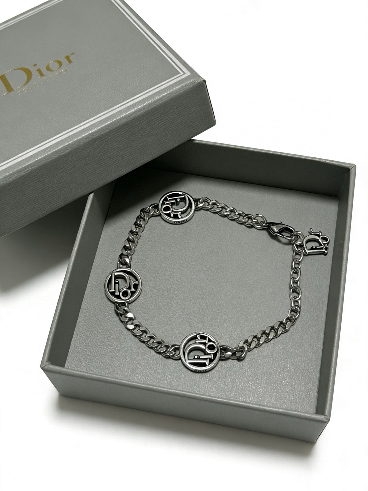 antique chain Bracelet for men - alternate angle view 2