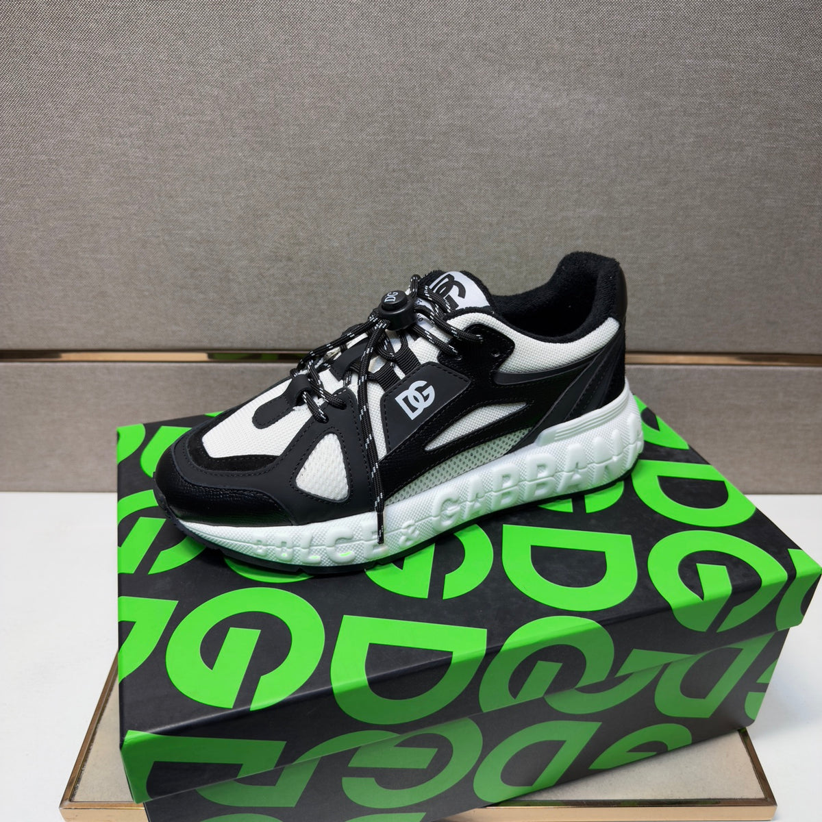 Dolce & Gabbana DG Men's Multi-Material Casual Sneakers 4 Colors
