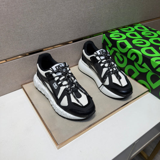 Dolce & Gabbana DG Men's Multi-Material Casual Sneakers 4 Colors