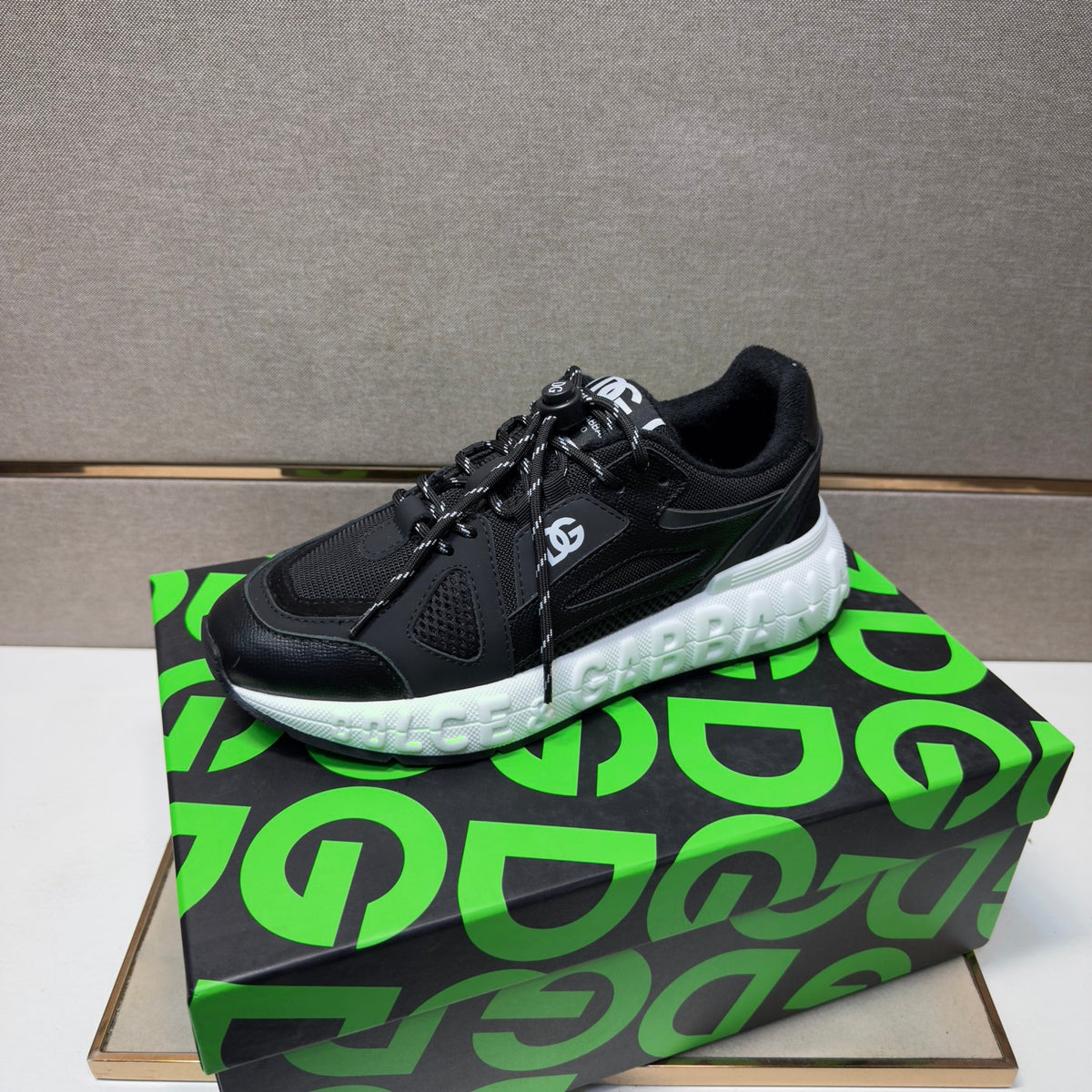 Dolce & Gabbana DG Men's Multi-Material Casual Sneakers 4 Colors