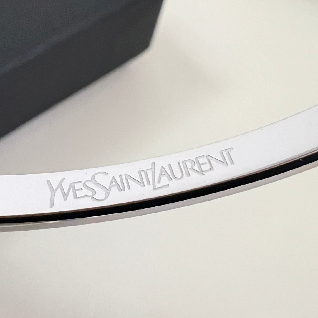 yellow brass elegant Bangle for women - alternate angle view 6
