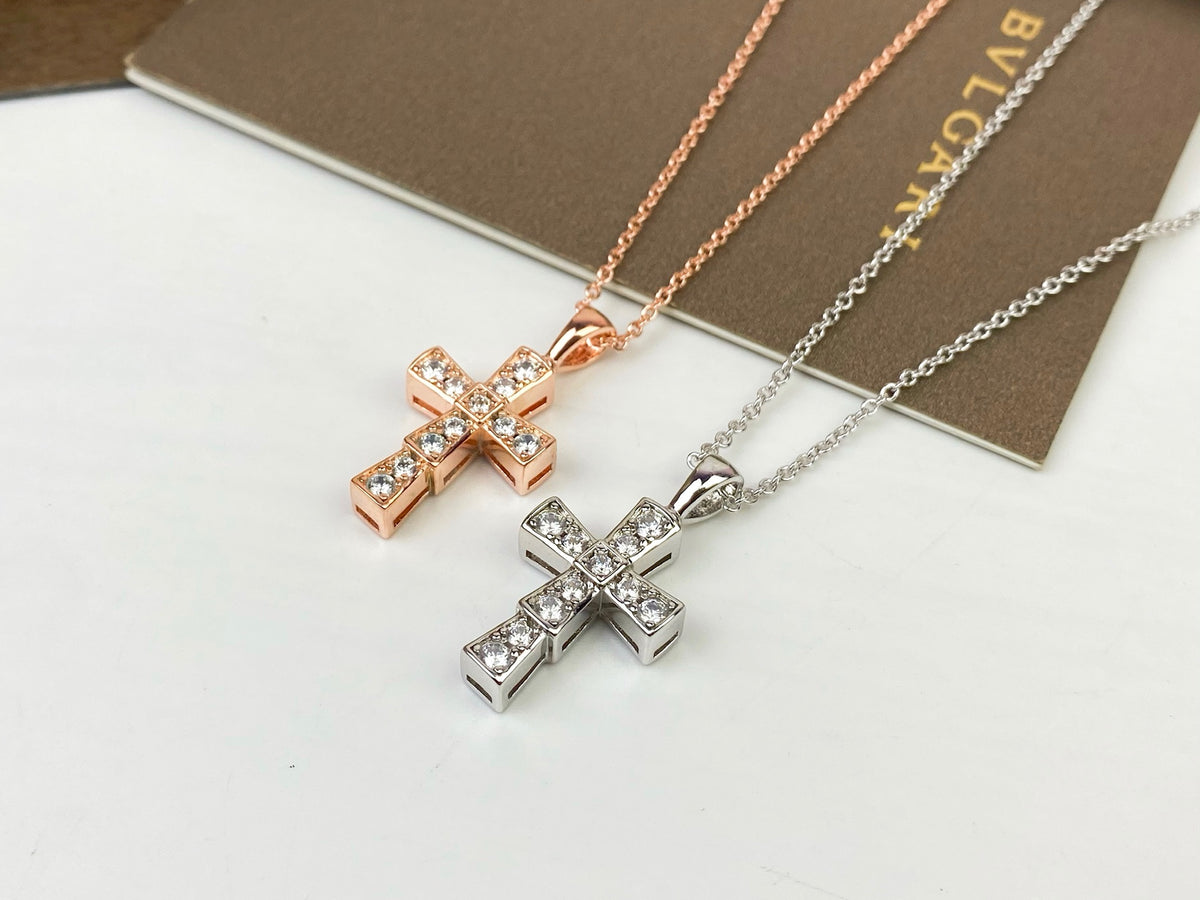 rose crystal cross Sweater for women - alternate angle view 7