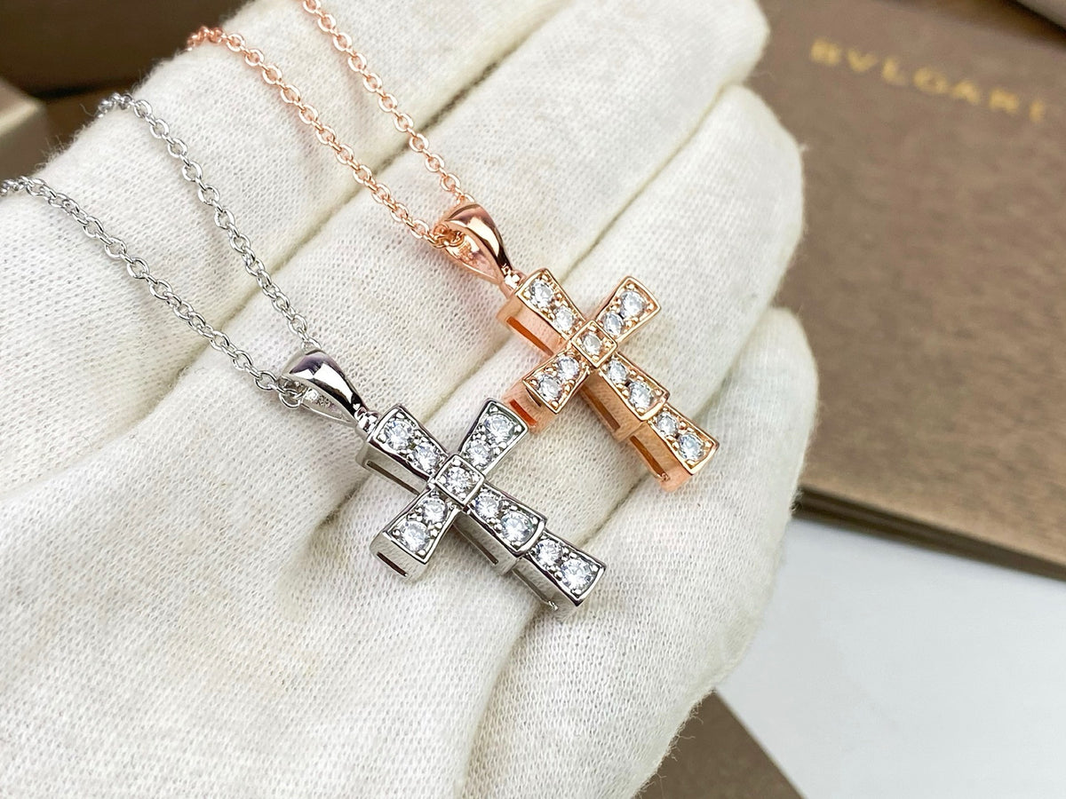 rose crystal cross Sweater for women - alternate angle view 8