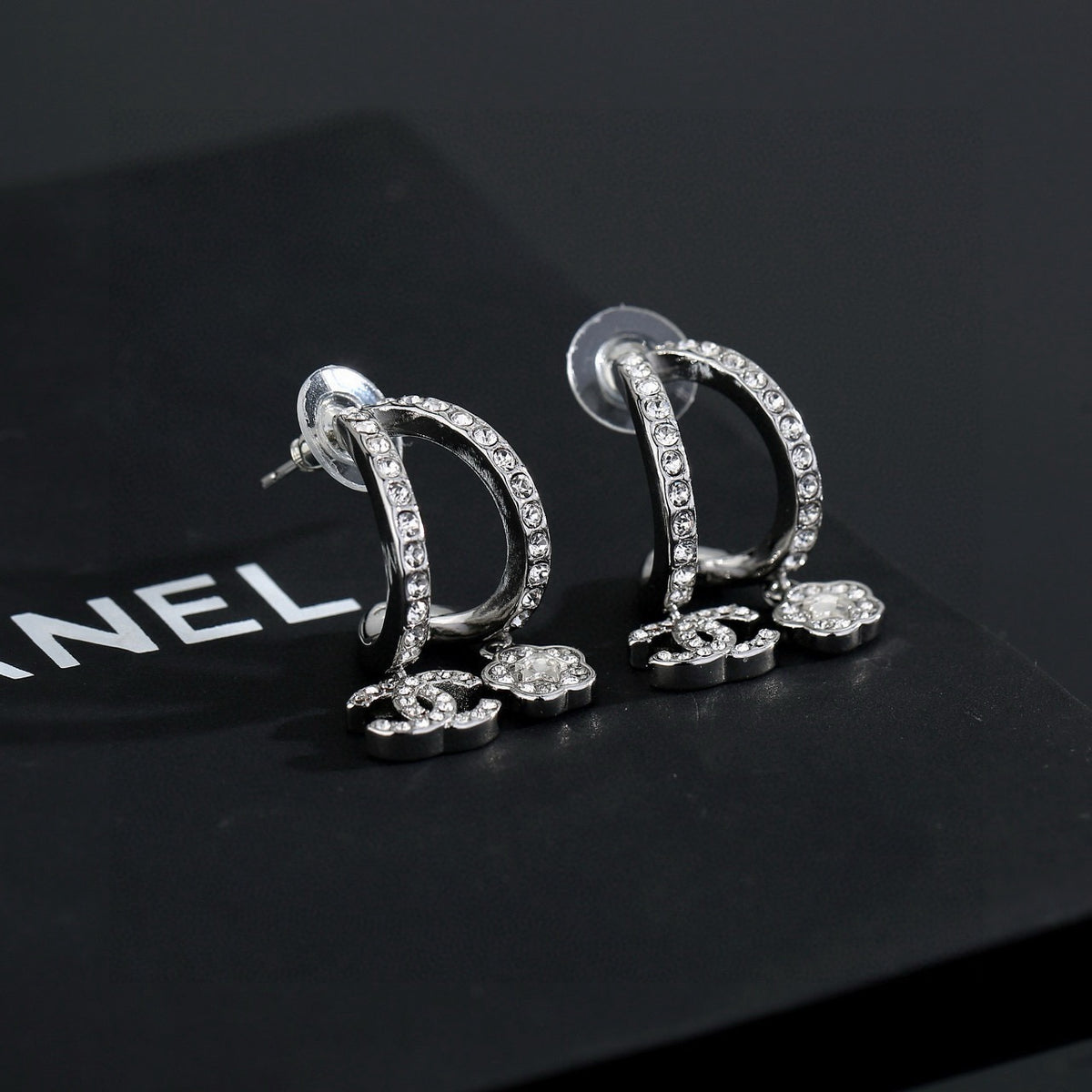 floral Drop Earrings for women - alternate angle view 4
