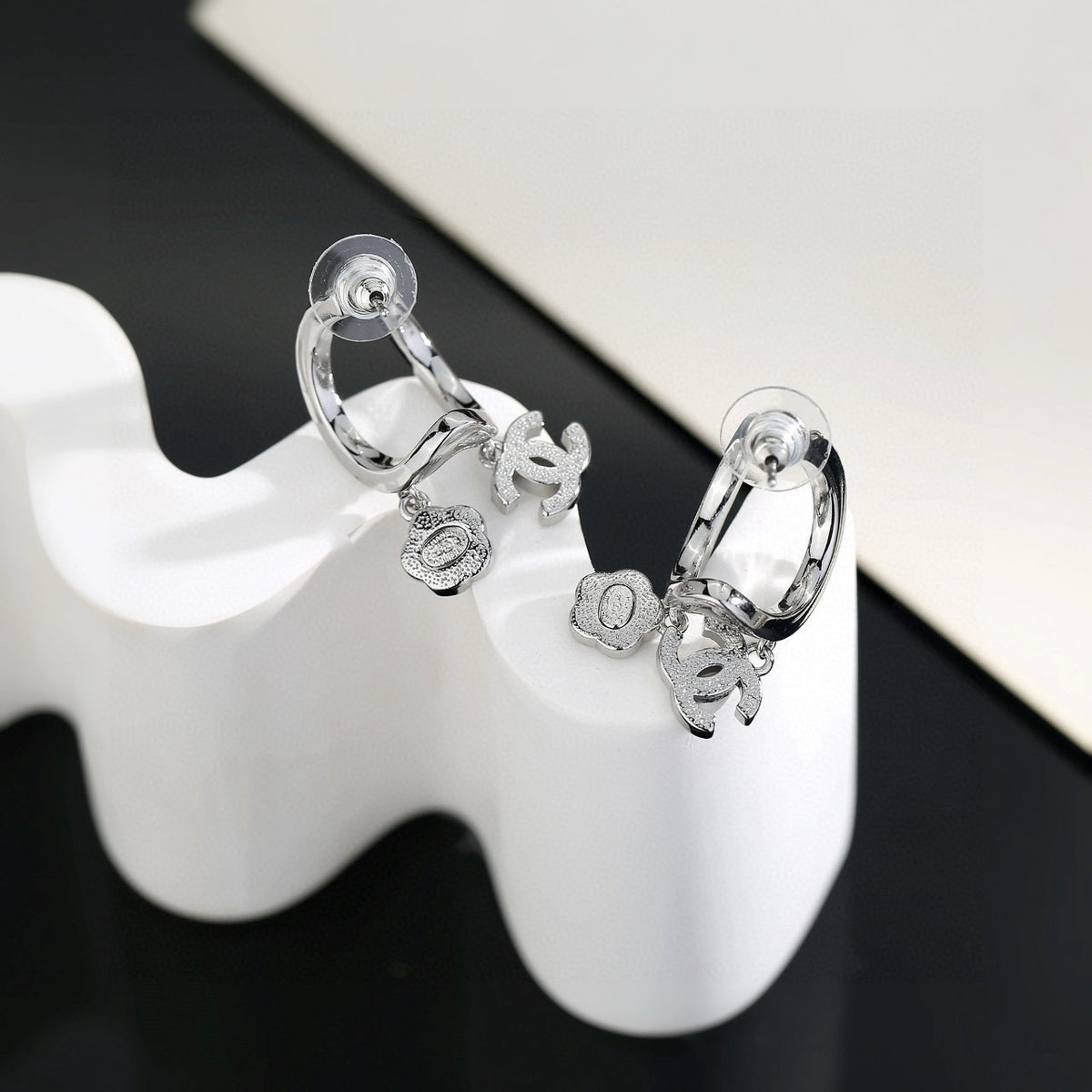 floral Drop Earrings for women - alternate angle view 8