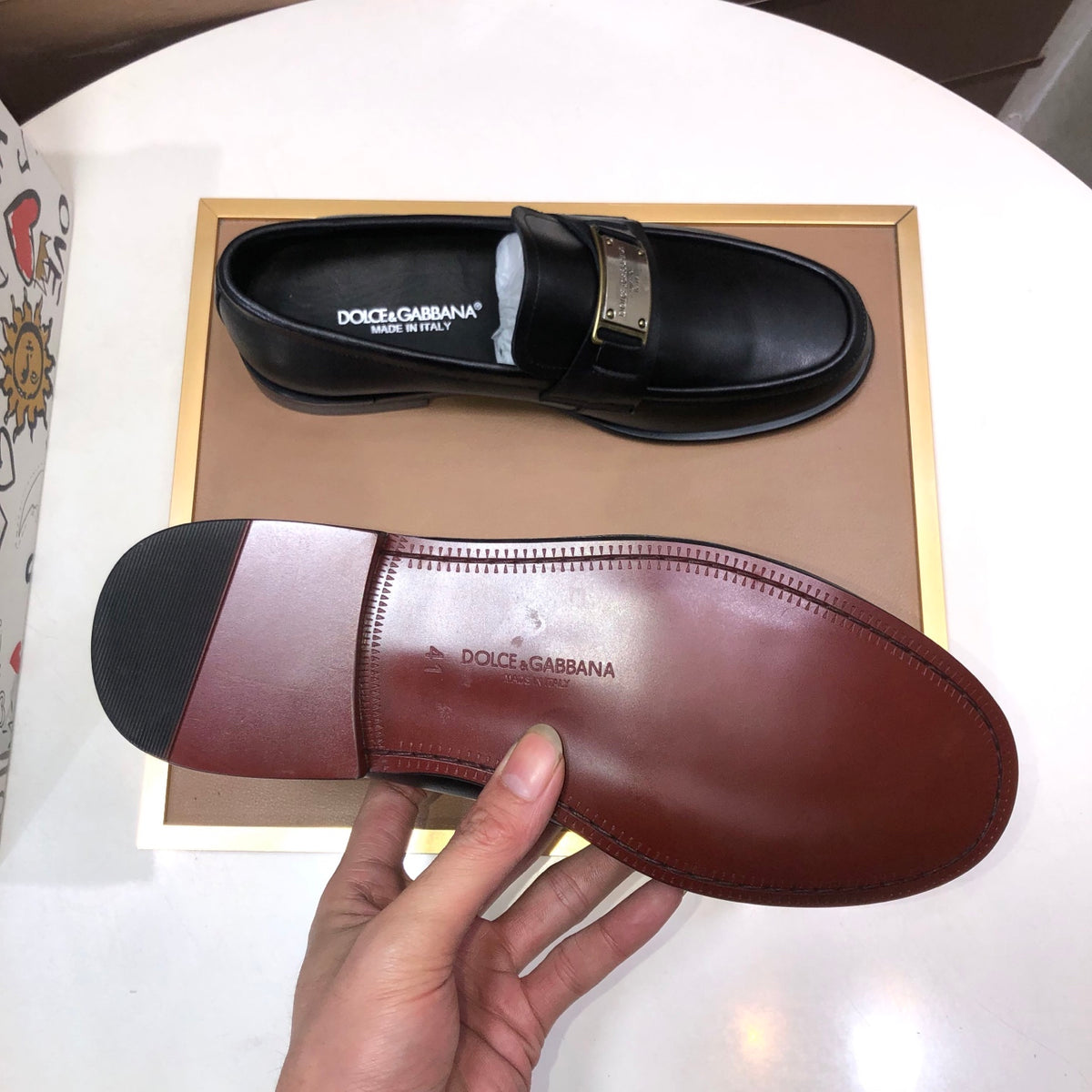 Dolce & Gabbana DG Men's Italian Calfskin Dress Shoes