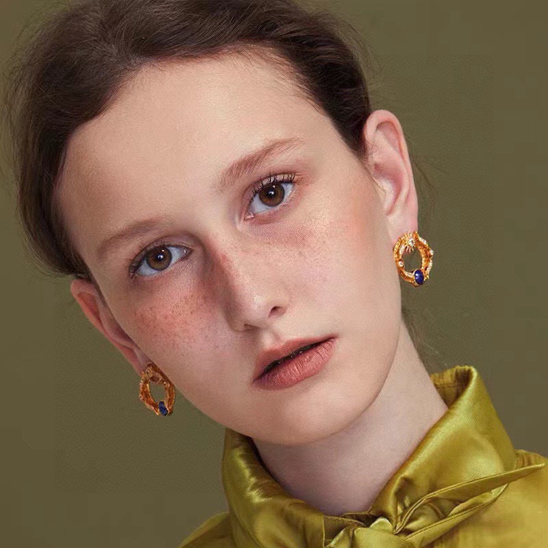 unique Drop Earrings for women - alternate angle view 4