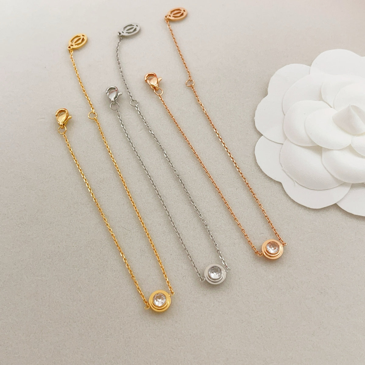 gold brass luxury Bracelet for women - alternate angle view 7