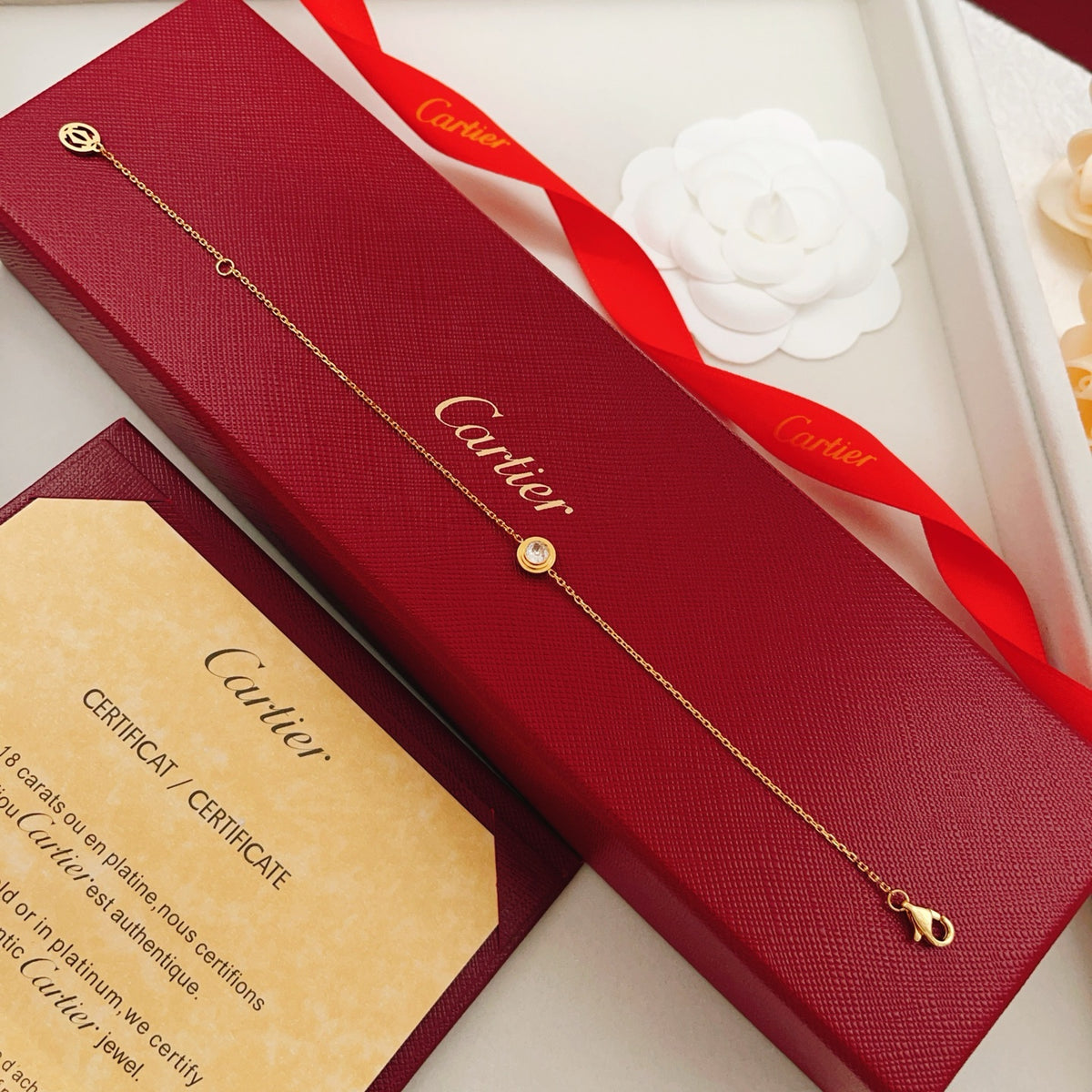 gold brass luxury Bracelet for women - alternate angle view 6