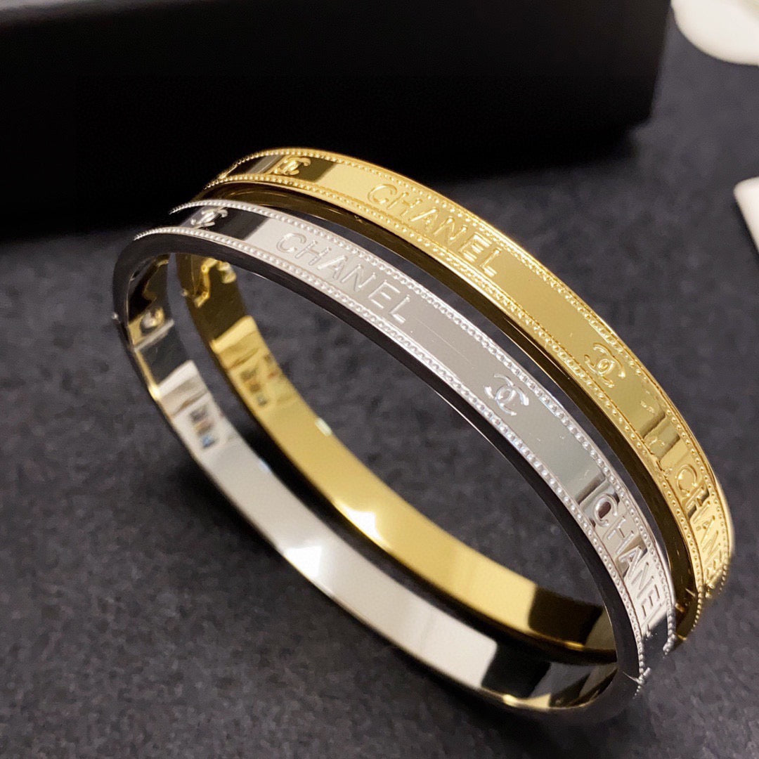 letter Bangle for women - alternate angle view 8