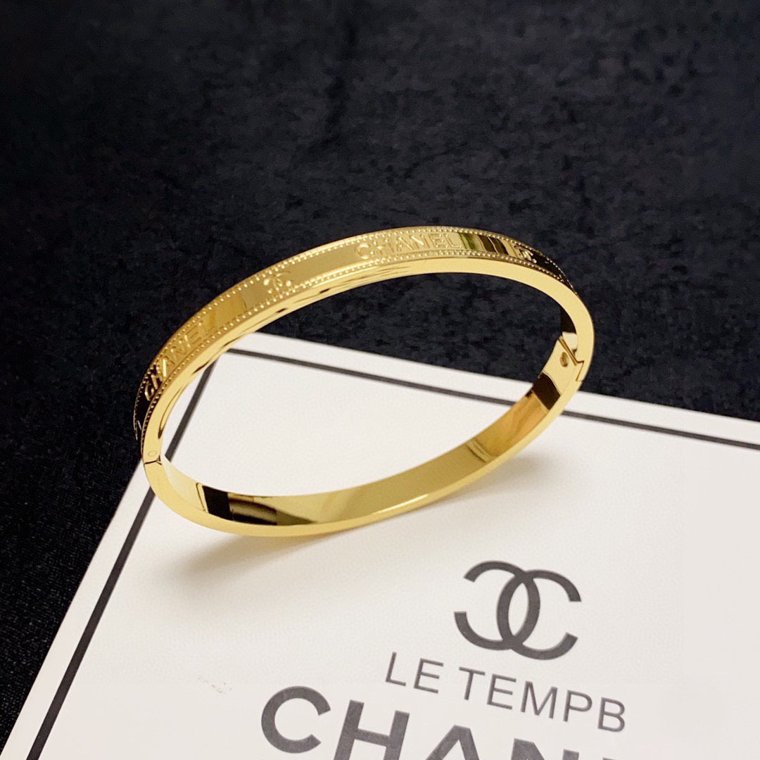 letter Bangle for women - alternate angle view 5