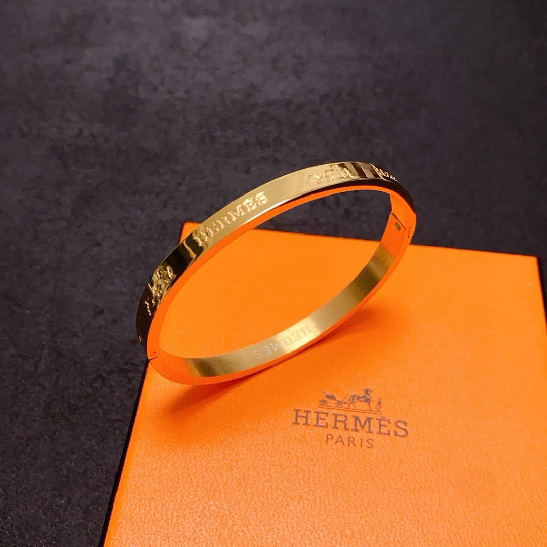 white letter Bangle for women - alternate angle view 6