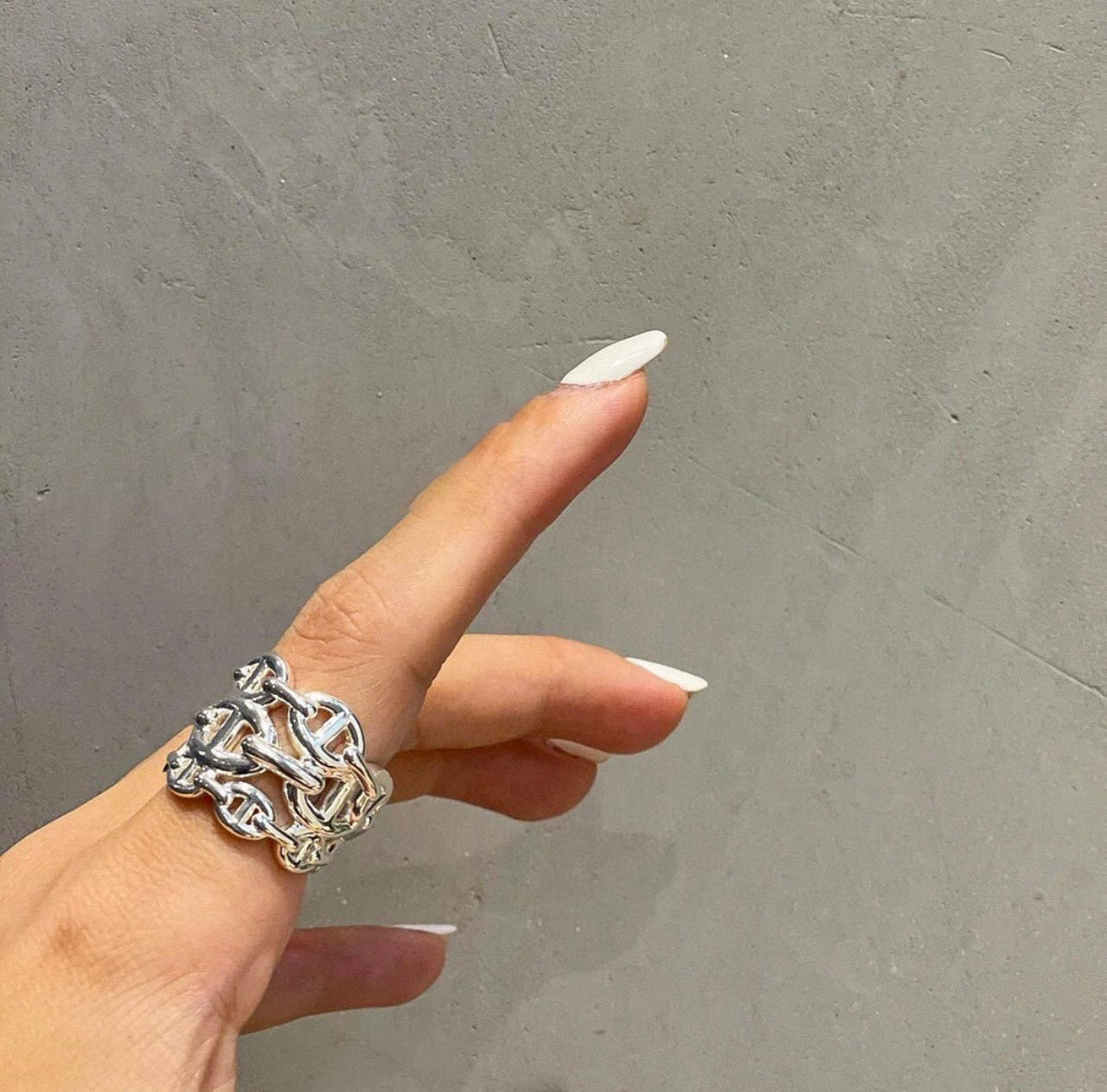 silver brass luxury Ring for women - alternate angle view 12