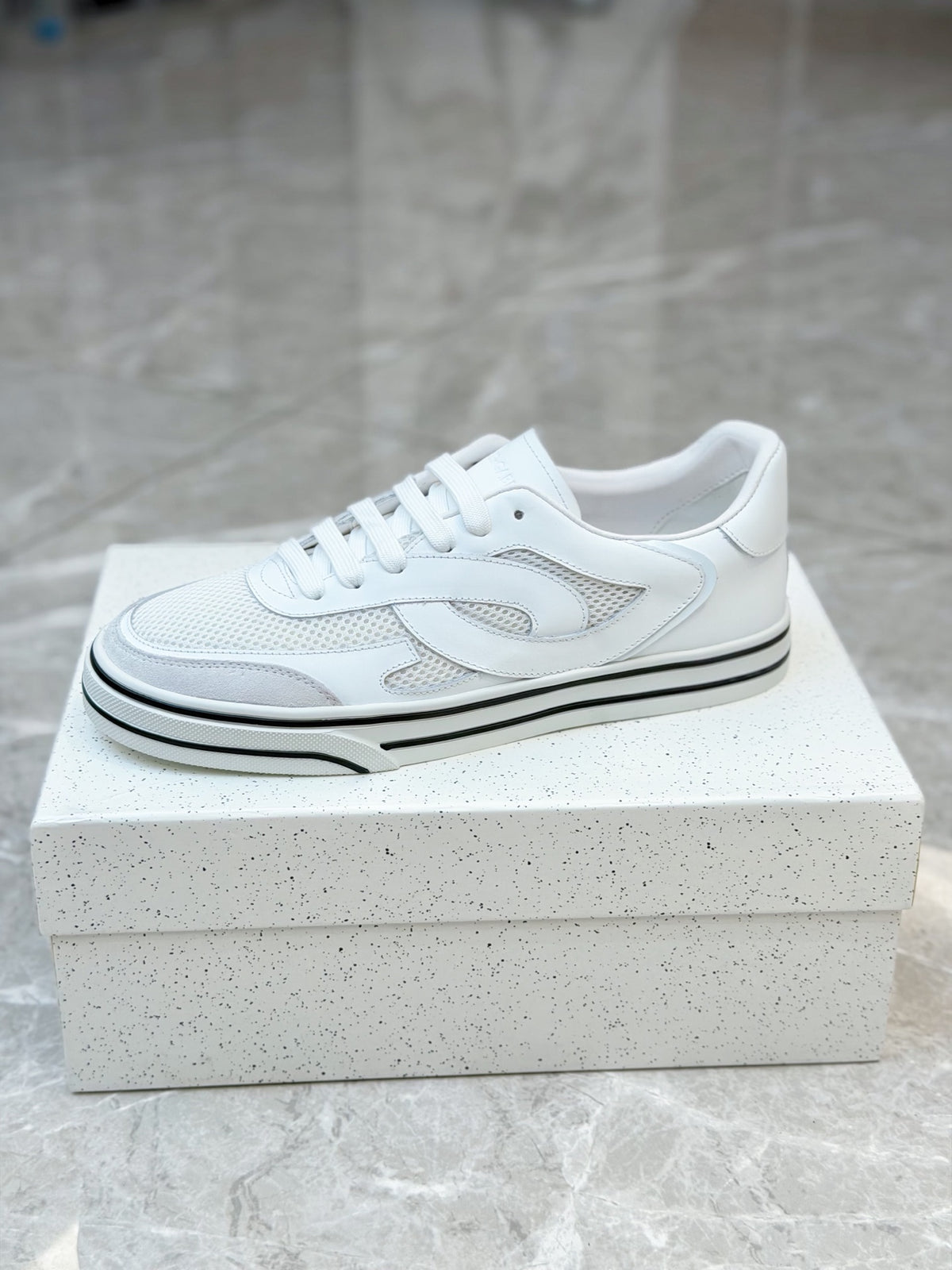 Dolce & Gabbana DG Men's Silk-Calfskin Spring Casual Sneakers