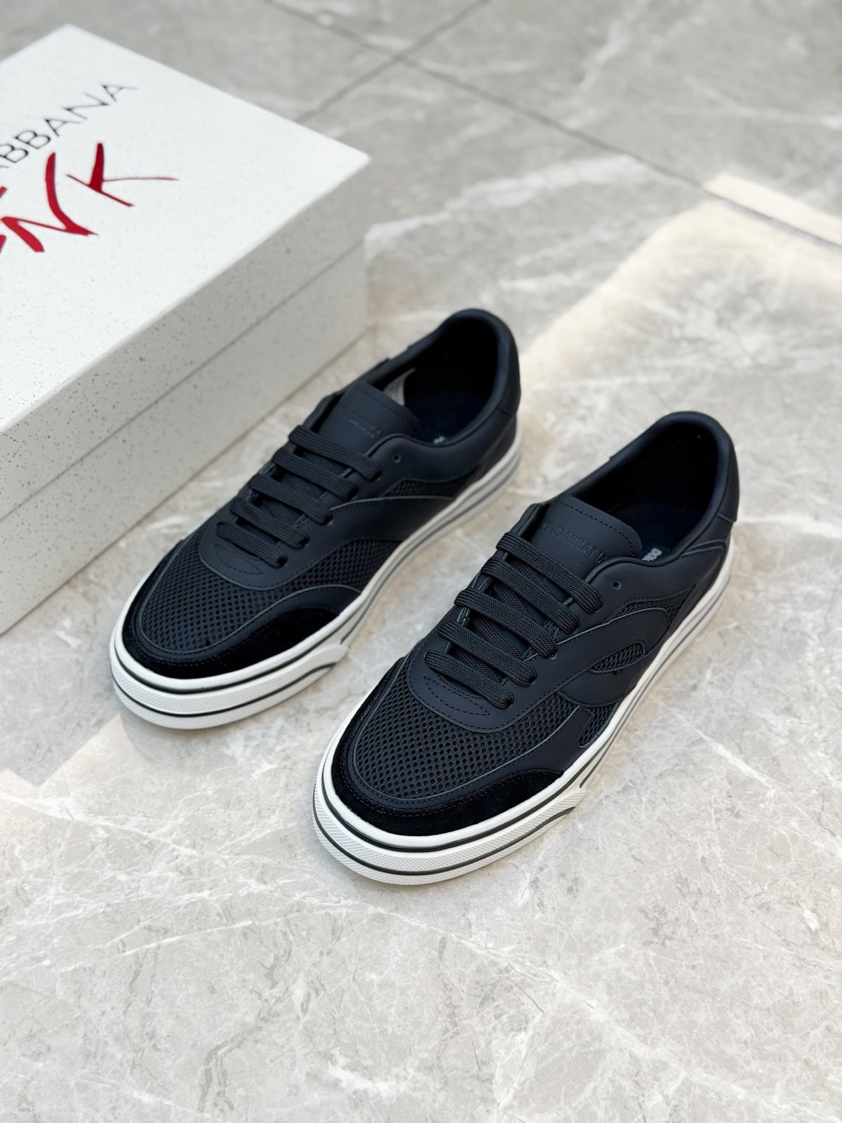 Dolce & Gabbana DG Men's Silk-Calfskin Spring Casual Sneakers