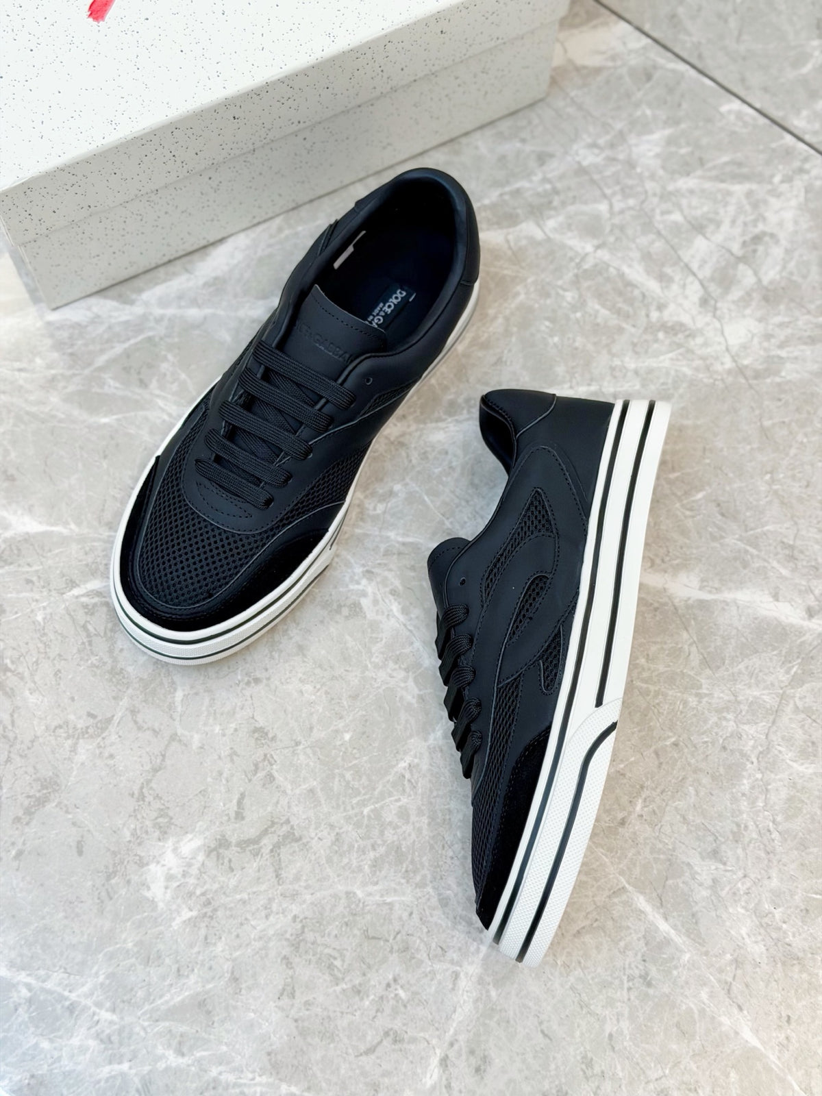 Dolce & Gabbana DG Men's Silk-Calfskin Spring Casual Sneakers