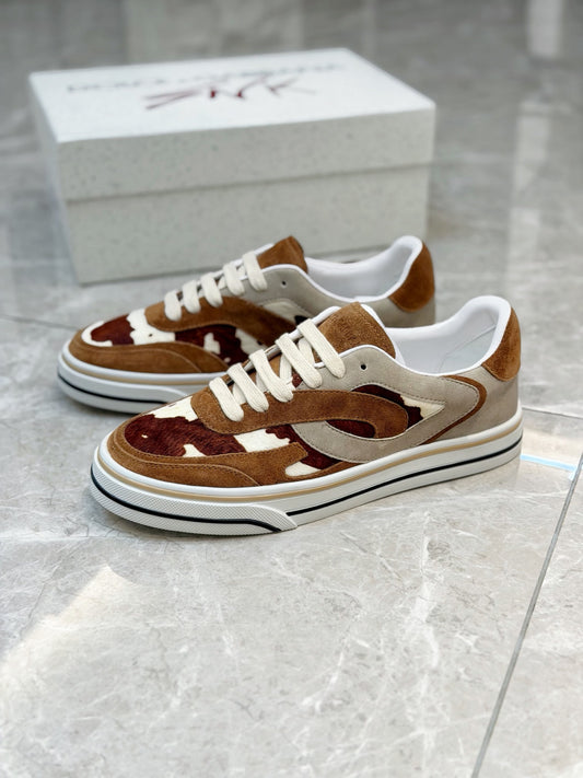 Dolce & Gabbana DG Men's Silk-Calfskin Spring Casual Sneakers