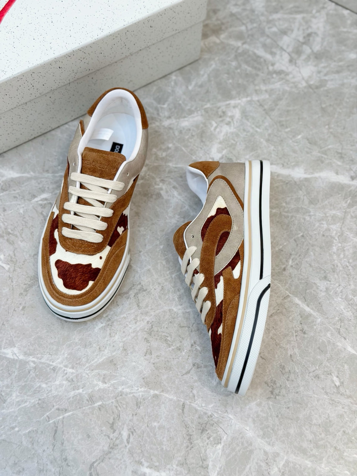 Dolce & Gabbana DG Men's Silk-Calfskin Spring Casual Sneakers