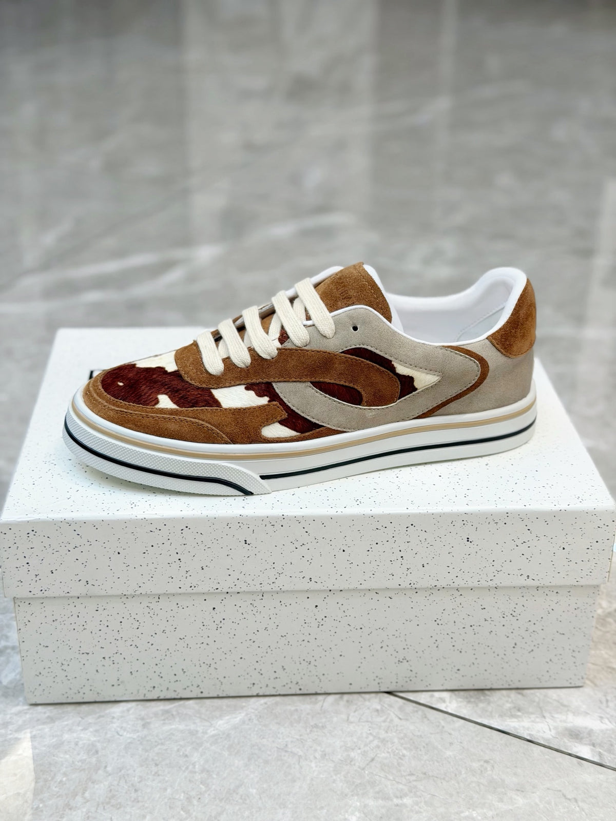Dolce & Gabbana DG Men's Silk-Calfskin Spring Casual Sneakers