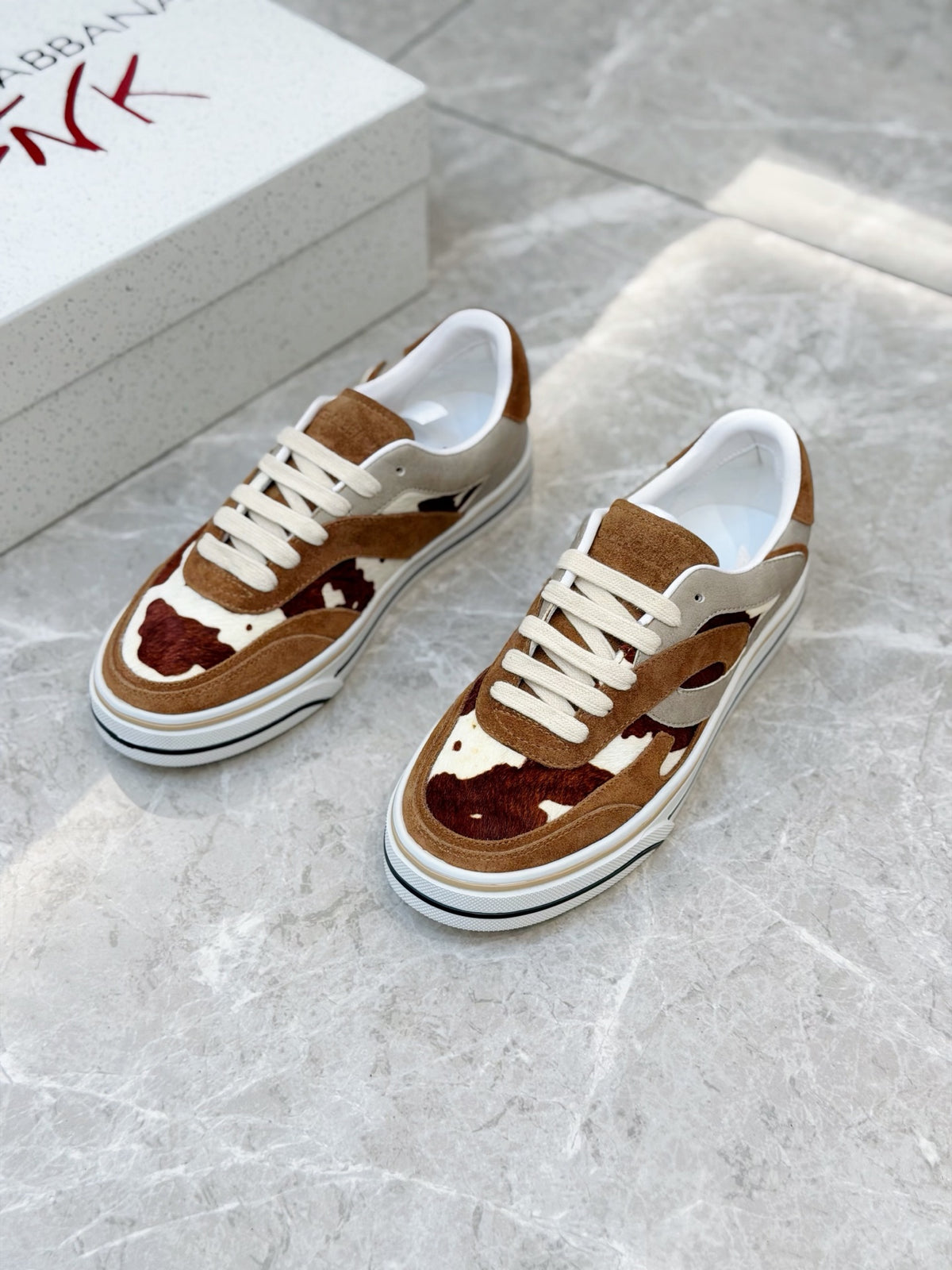 Dolce & Gabbana DG Men's Silk-Calfskin Spring Casual Sneakers