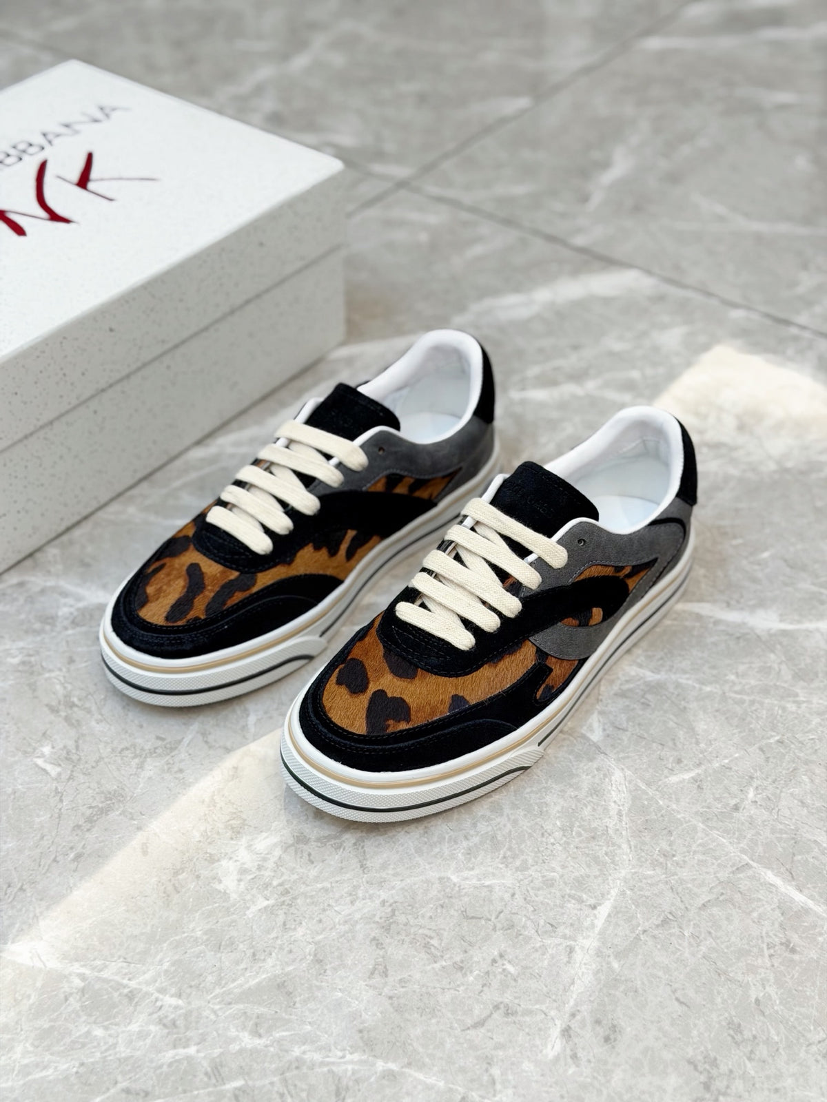 Dolce & Gabbana DG Men's Silk-Calfskin Spring Casual Sneakers