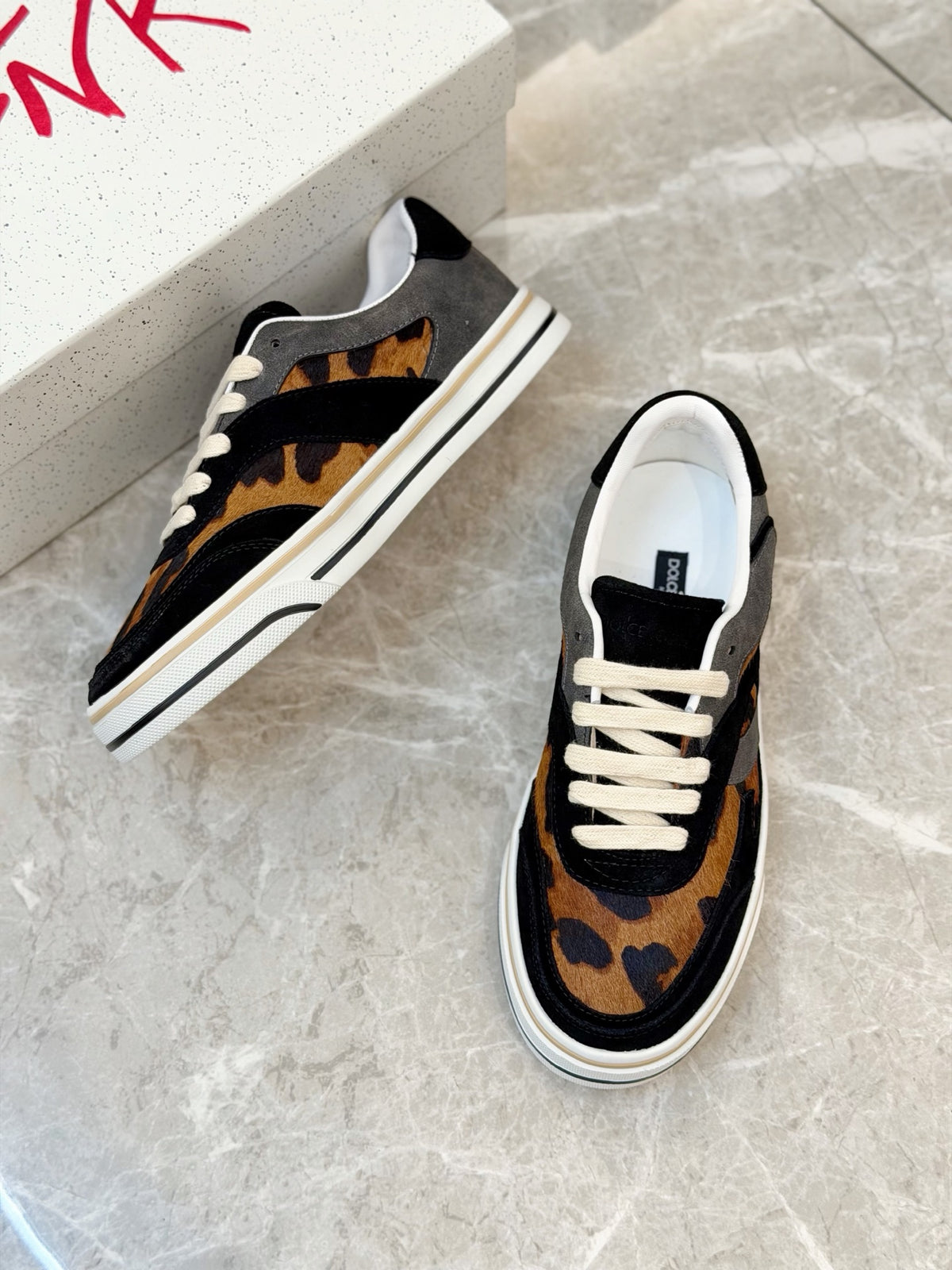 Dolce & Gabbana DG Men's Silk-Calfskin Spring Casual Sneakers