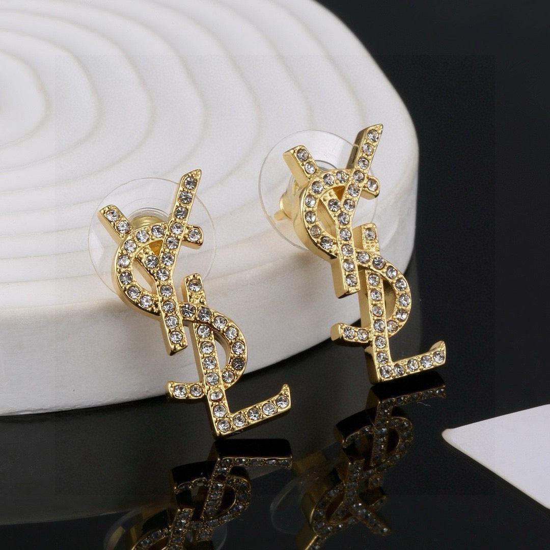 luxury Stud Earrings for women - product detail view