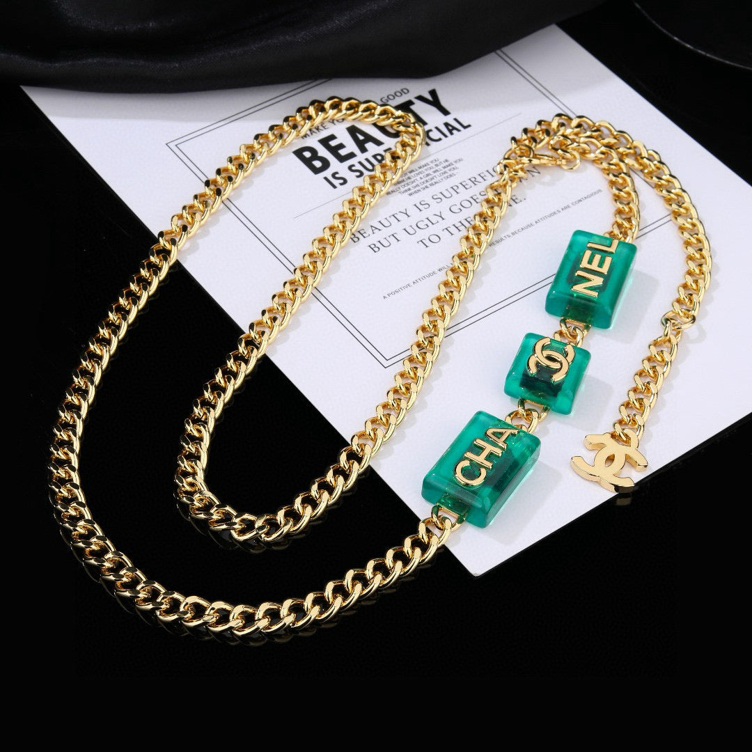 gold brass Waist Chain for women - product detail view