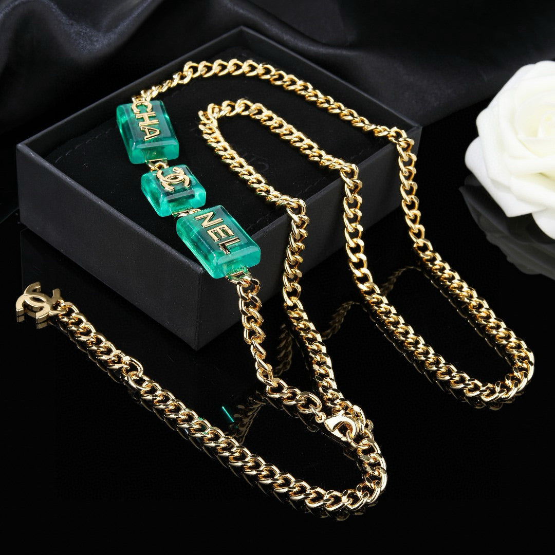 gold brass Waist Chain for women - alternate angle view 5