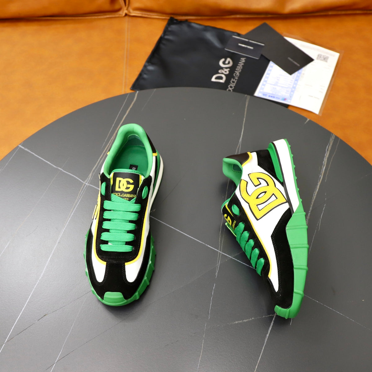 Dolce & Gabbana DG Men's Color-Block Casual Sneakers