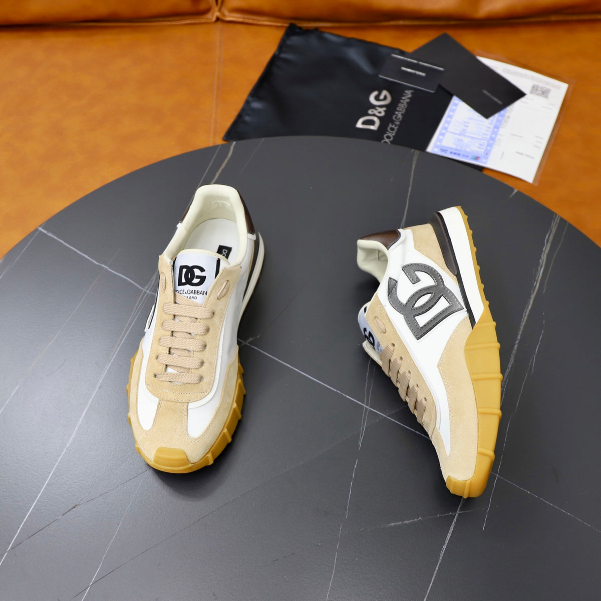 Dolce & Gabbana DG Men's Color-Block Casual Sneakers