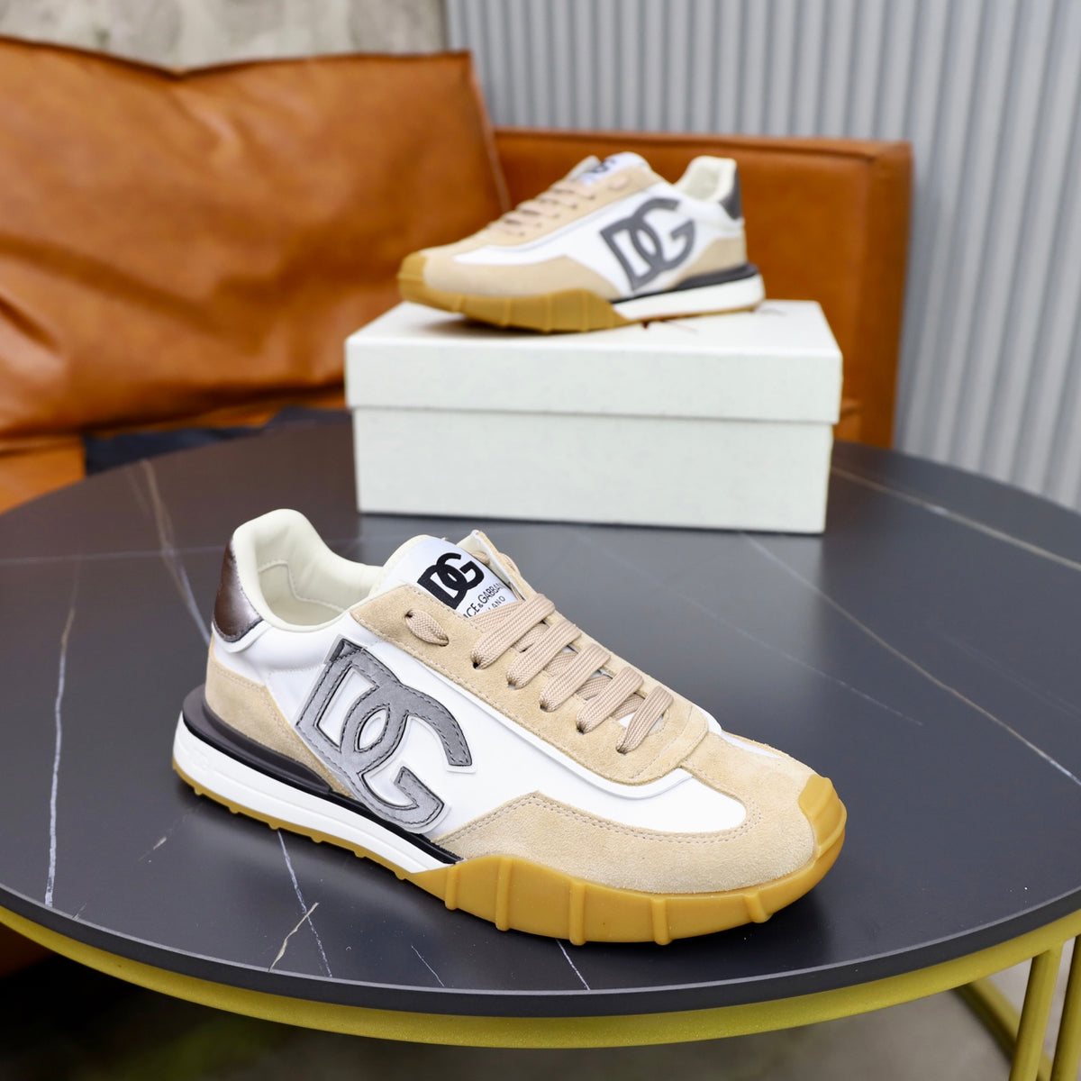 Dolce & Gabbana DG Men's Color-Block Casual Sneakers