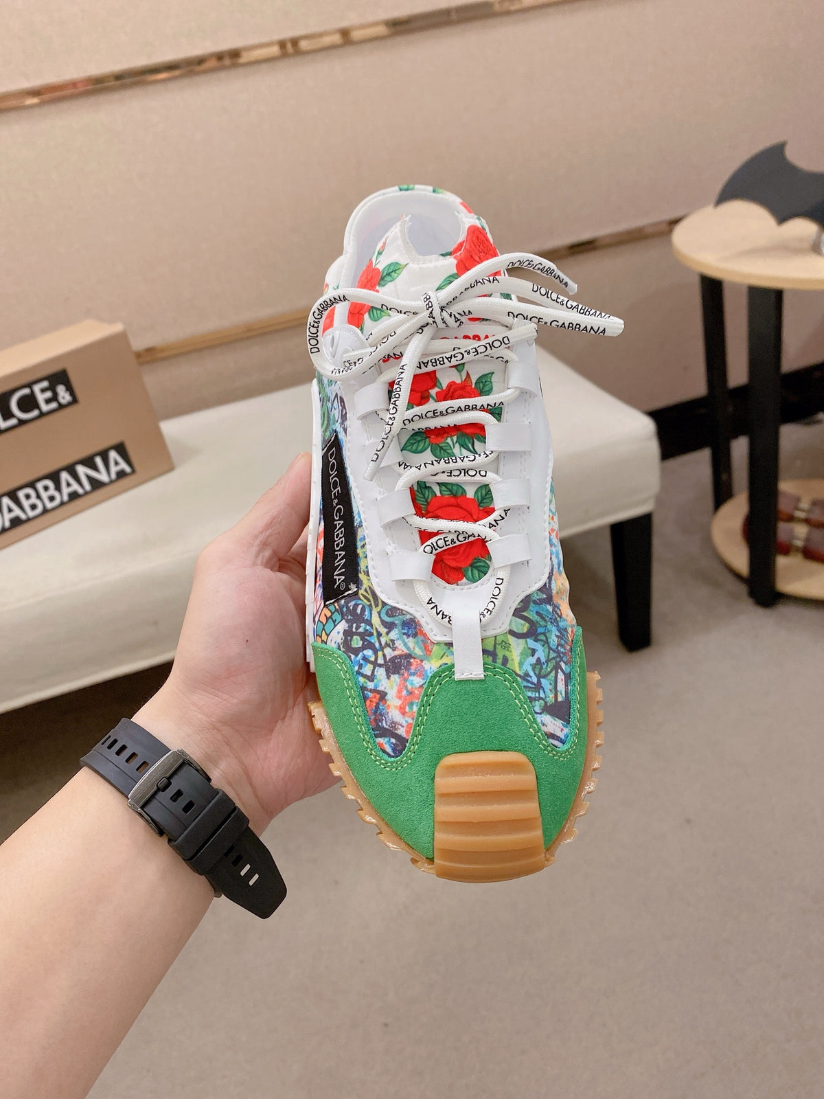Dolce & Gabbana DG Couple's Athletic Casual Sneakers