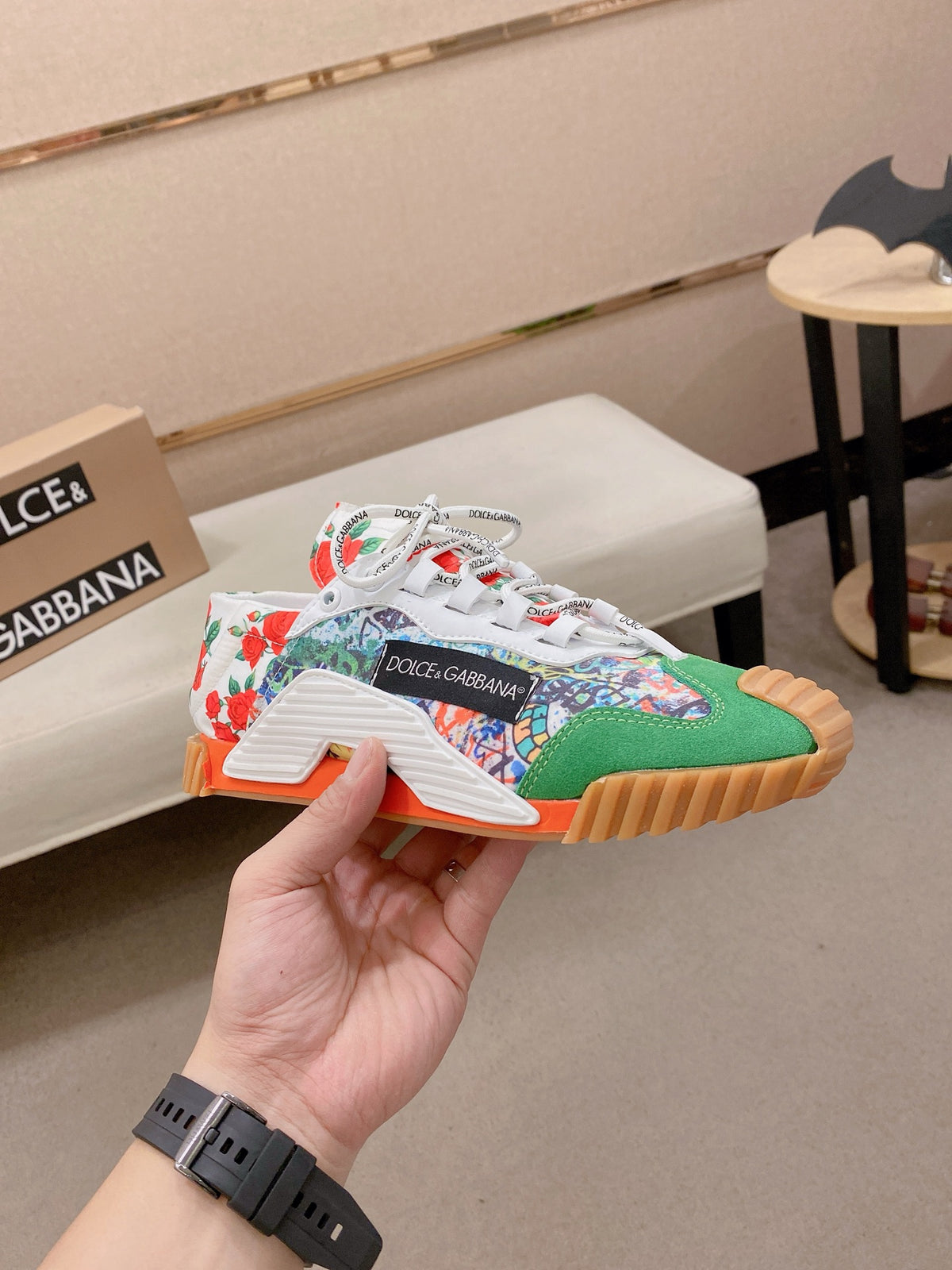 Dolce & Gabbana DG Couple's Athletic Casual Sneakers