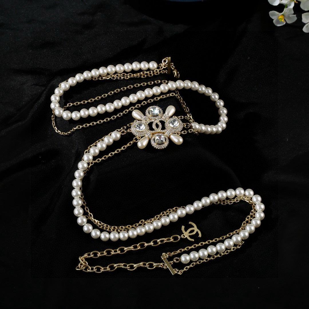 yellow brass Waist Chain for women - alternate angle view 4
