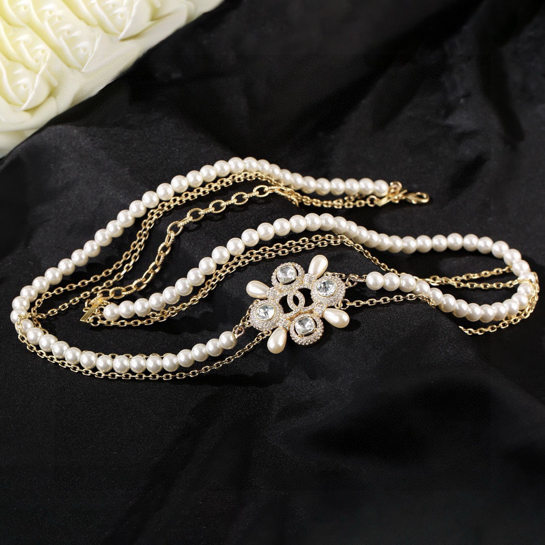 yellow brass Waist Chain for women - alternate angle view 2