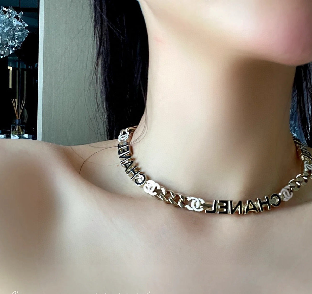 letter Necklace for women - alternate angle view 3