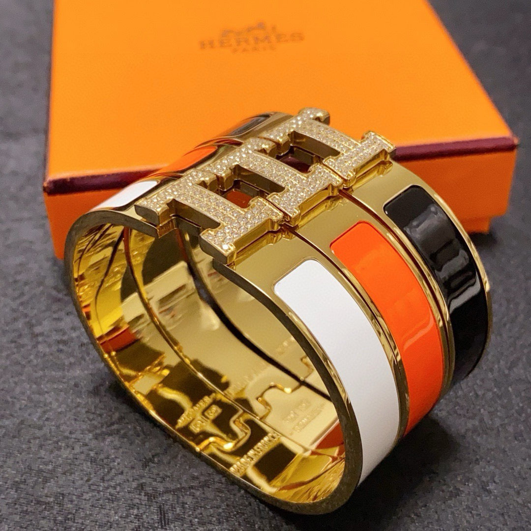 white crystal delicate Bangle for women - alternate angle view 6