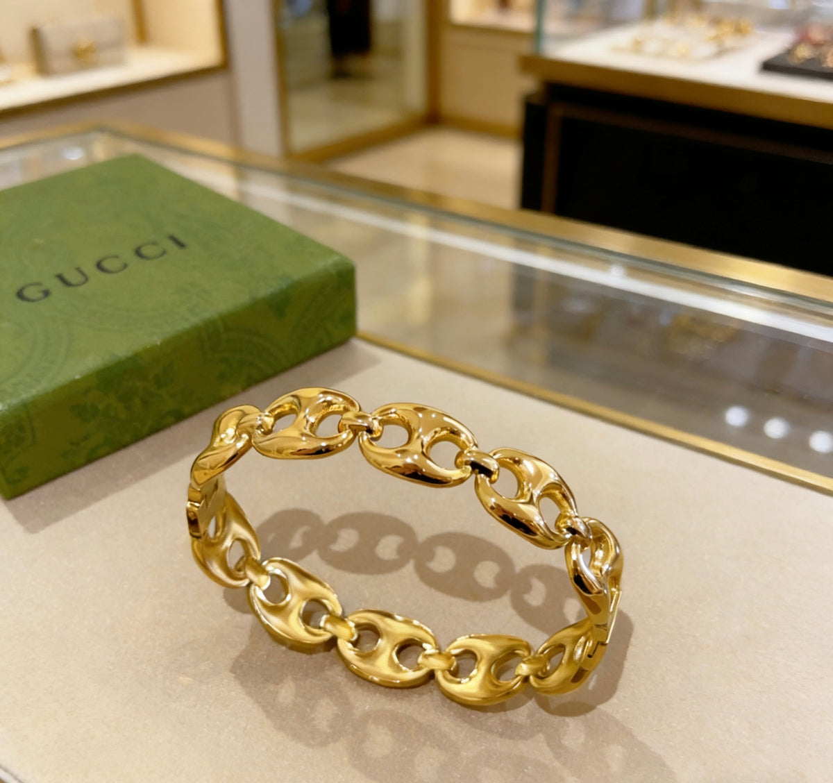 antique double g Bangle for women - product detail view