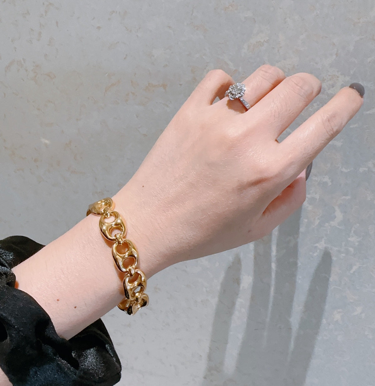 antique double g Bangle for women - alternate angle view 3