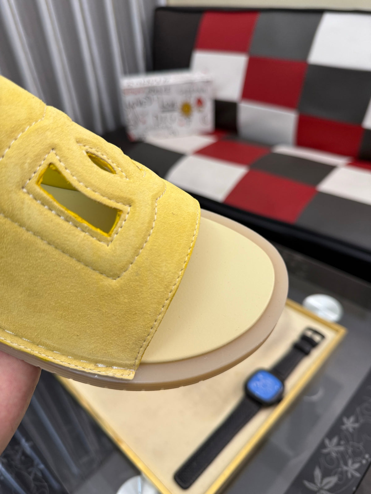 Dolce & Gabbana DG Men's PVC Slides with Molded TPU Sole