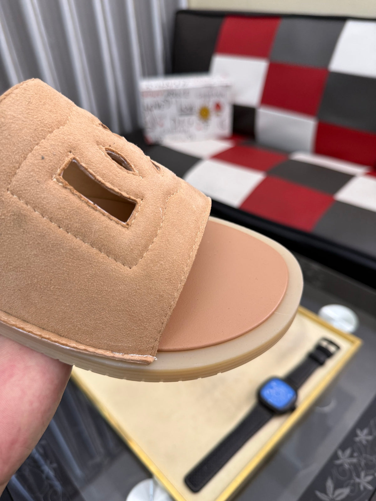 Dolce & Gabbana DG Men's PVC Slides with Molded TPU Sole