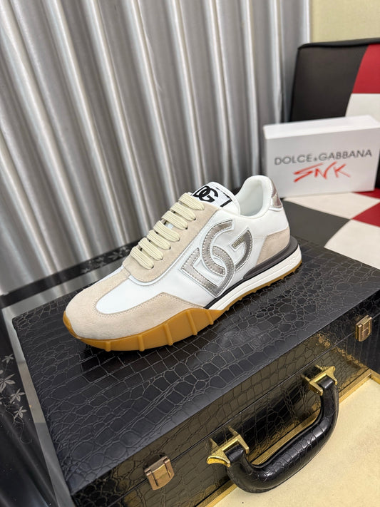 Dolce & Gabbana DG Silk Calfskin & Nubuck Casual Sneakers