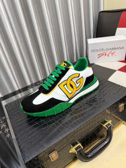 Dolce & Gabbana DG Silk Calfskin & Nubuck Casual Sneakers
